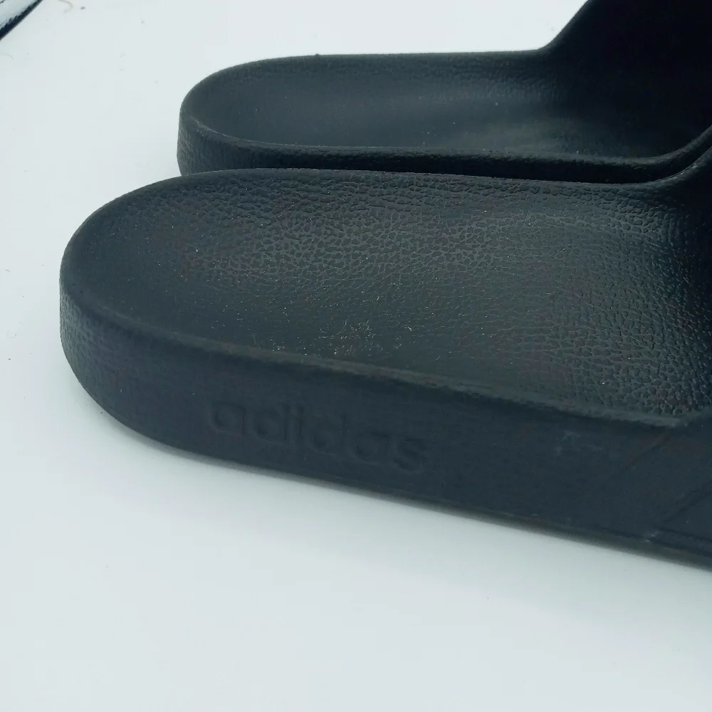 Adidas Adilette All Black Comfort Slides Size 10